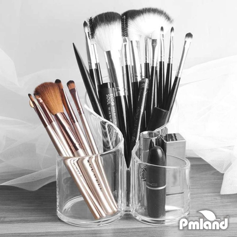 PMLAND PMLAND Large Wavy Acrylic Makeup Brush and Cosmetic Holder