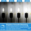 E12 LED Light Bulbs 40 Watt Equivalent, 4W Candelabra Dimmable