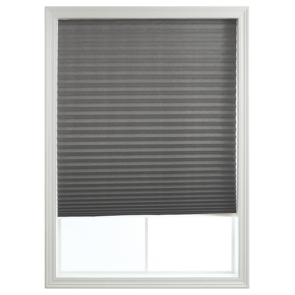 Cut-at-Home Cordless 100% Blackout Cellular Fabric Pleated Window Shade Pull-Down