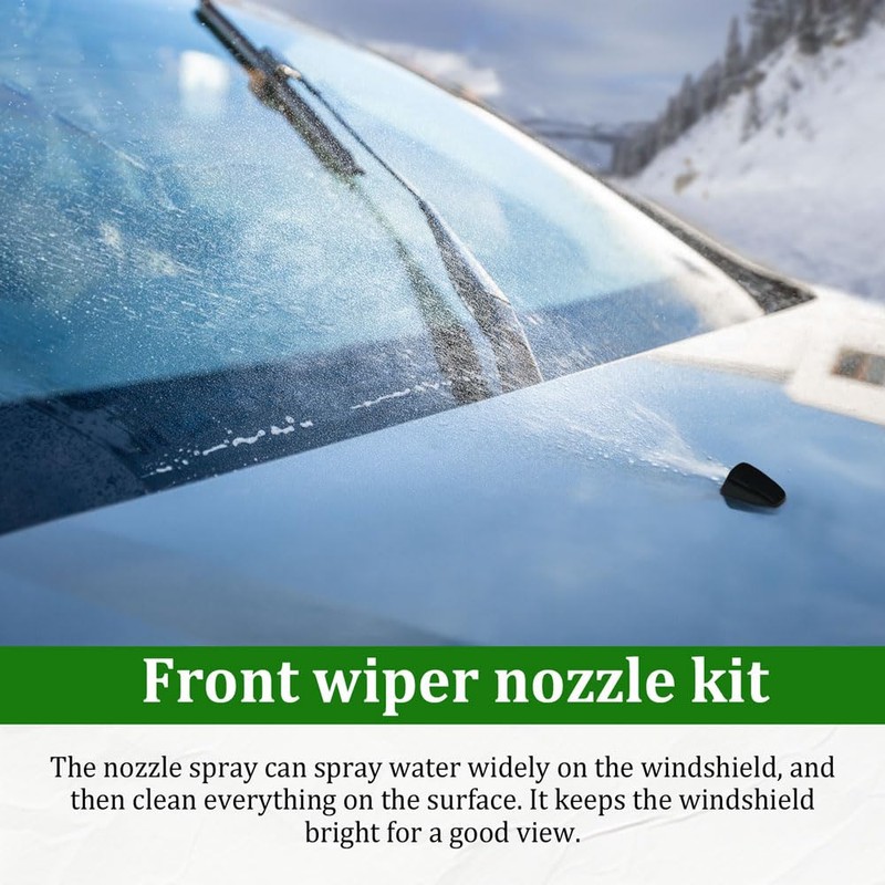 Tecledsn 2PCS Front Windshield Washer Nozzles, Washer Nozzle Kit, Washer