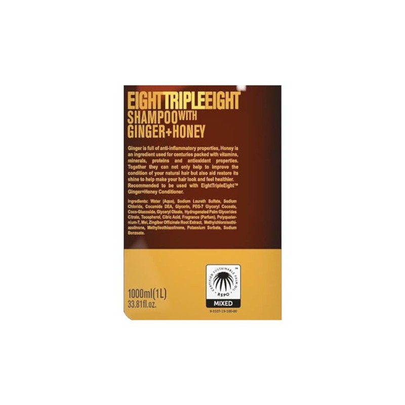 Eight Triple Eight Ginger + Honey Hair Care - Shampoo