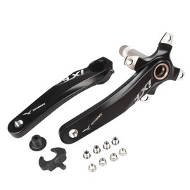 JPFASHIONING Bicycle Crankset Mountain Bike Crank Arm Set 170mm 104 BCD with Chainring Bolt for MTB BMX Road Bike Compatible with Shimano, FSA and Gaint