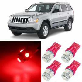 Unbranded 14 x RED Interior LED Lights Package For 2005 - 2010 Jeep Grand Cherokee  +TOOL