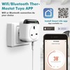 Jadeshay Thermostat, 10A Programmable WIFI thermostat Socket Digital Smart Heating