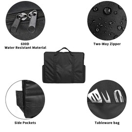 Hiticover Carrying Bag for Blackstone 2250 Adventure Ready 14" Propane Camping Griddle with Side Burner, Outdoor Heavy Duty Portable Carrying Case