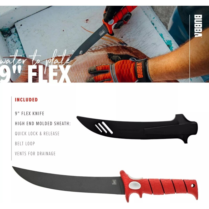 Bubba *1-Pack* Bubba 9" Flex Blade Fillet Knife Stainless Steel