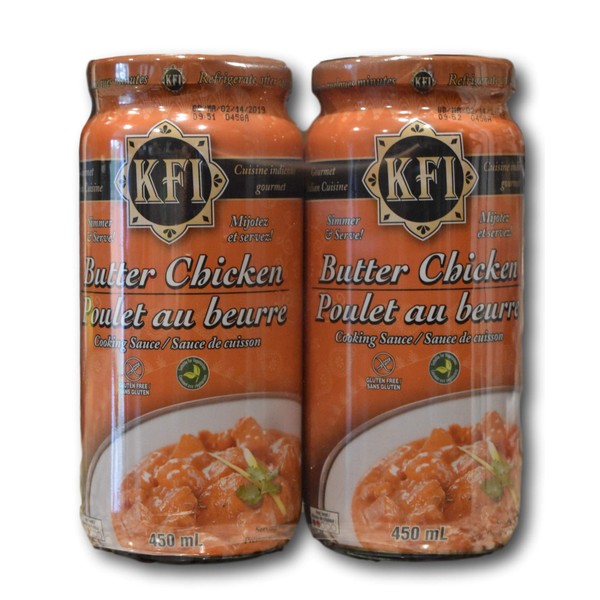 KFI Premium Butter Chicken Cooking Sauce 2 Pack- (2x450ml)