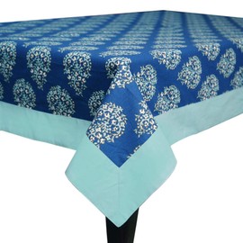 Bilberry Furnishing By Preeti Grover Cotton Rectangular Table Cover?for 6 Seater (60x90 Inches)