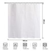YISURE White Waffle Shower Curtain 180x200cm, Fabric Shower Curtain, Waterproof
