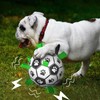SUNFATT Dog Soccer Ball,Dog Ball,Floatable Squeaky Ball and Built-in Dog