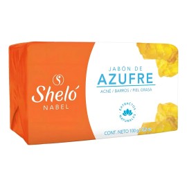Jabón De Azufre Shelo Nabel 100 Gramos Para Piel Grasa
