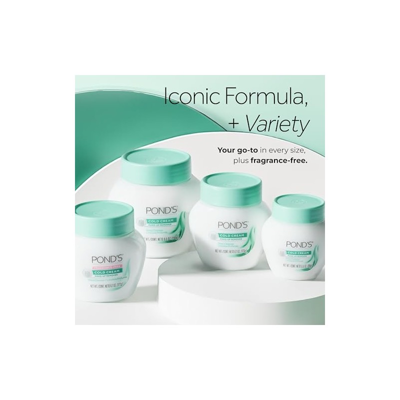 Pond's Crema fría removedora de maquillaje, 9.5 onzas (paquete de