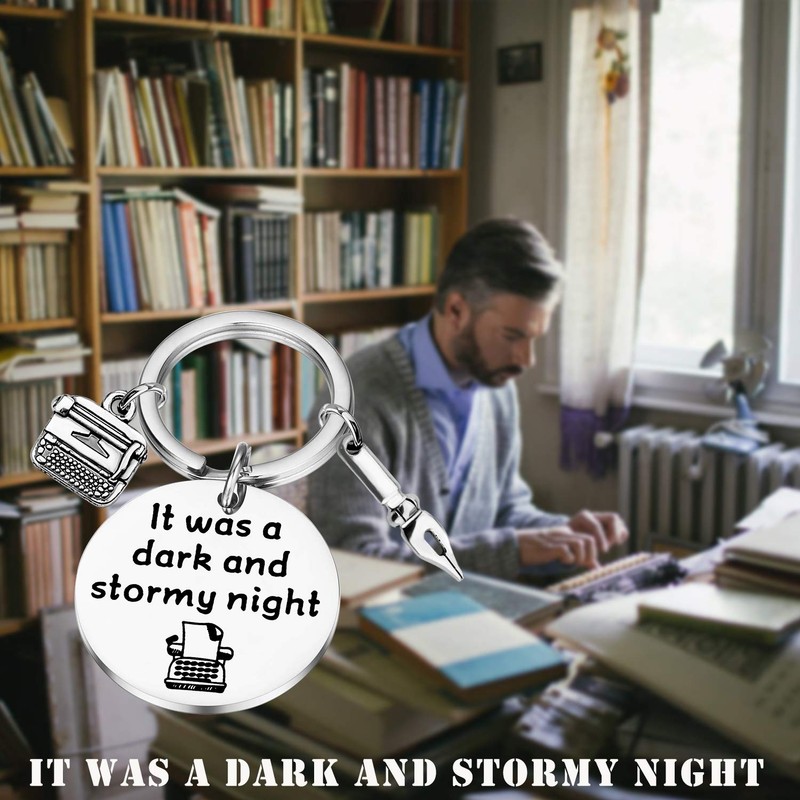 Writer Gifts Writing Keyring Journalist Gift Literature Lover Gift for