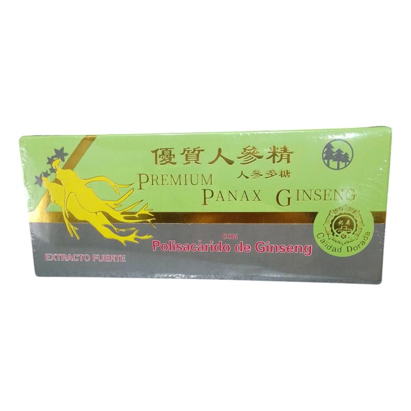 Panax Premium Polisacárido De Gin Seng 30 Frascos De 10