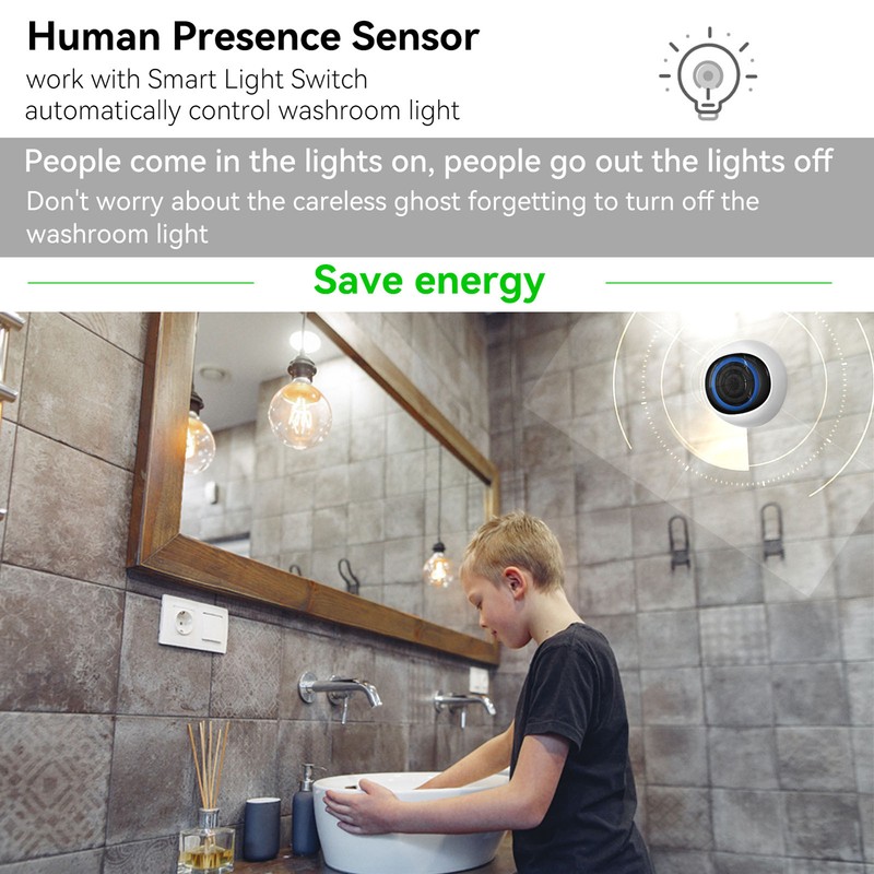 Intelligent radar human presence sensor graffiti zigbee high-precision millimeter induction
