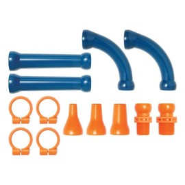 Loc-Line Coolant Hose Extended Element Kit, Acetal Copolymer, 13 Piece, 1/2" Hose ID