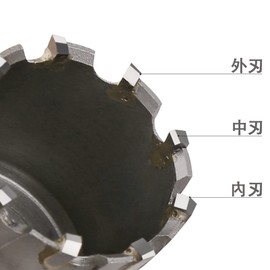 Vearter 110mm Carbide Hole Sawbit T.C.T Carbide Cobalt Steel Cutter Stainless Steel Sheet Iron Metal Cutters