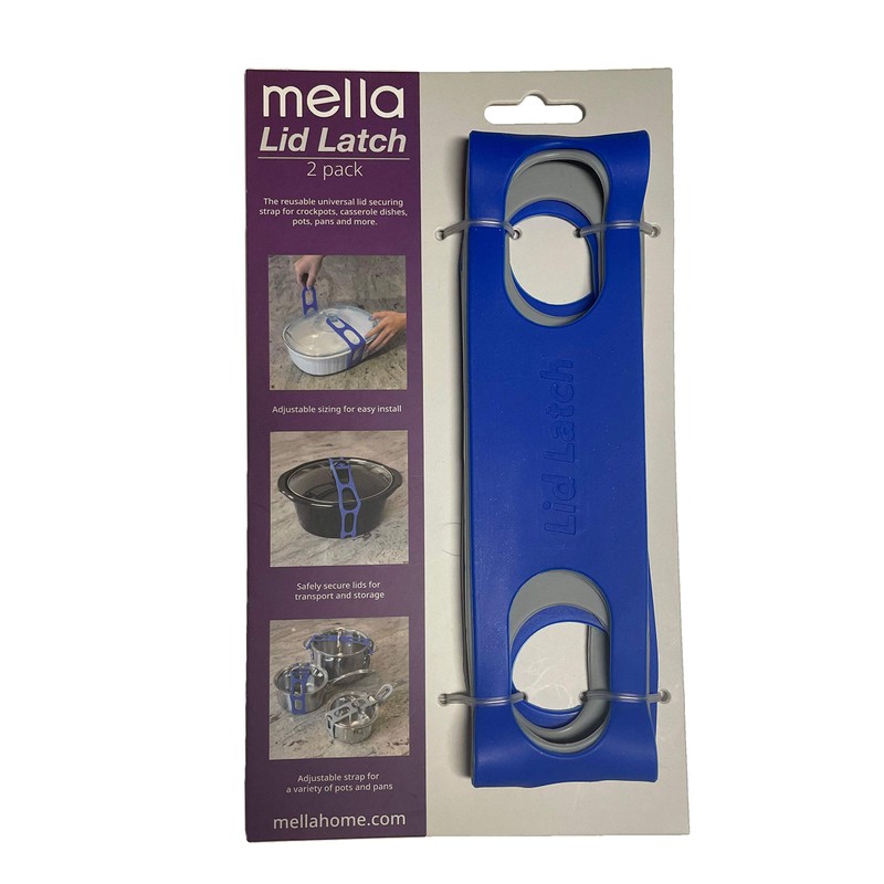 Lid Latch the reusable universal lid securing strap for crockpots,