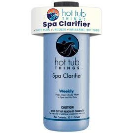Hot Tub Things Spa Water Clarifier - Clears Cloudy Water, Improves Water Clarity & Softness, Enhances Spa Quality, Reduces Impurities, Fast-Acting Hot Tub Treatment - 32 Ounce