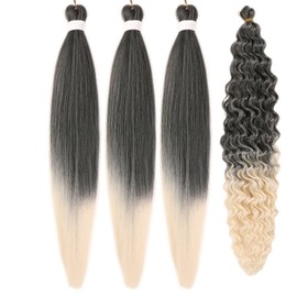 Brown Braiding Hair Pre Stretched Color 33 Knotless Braiding Hair for Boho Braids Ez Braid