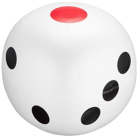 Jig 7516 CoroCoro Dice, White, Height 7.9 x Width 7.9 x Height 7.9 inches (20 x 20 x 20 cm), Styrofoam