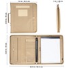 Tactical Portfolio Binder with Zippered, Large Detachable Tactical Padfolio Organizer