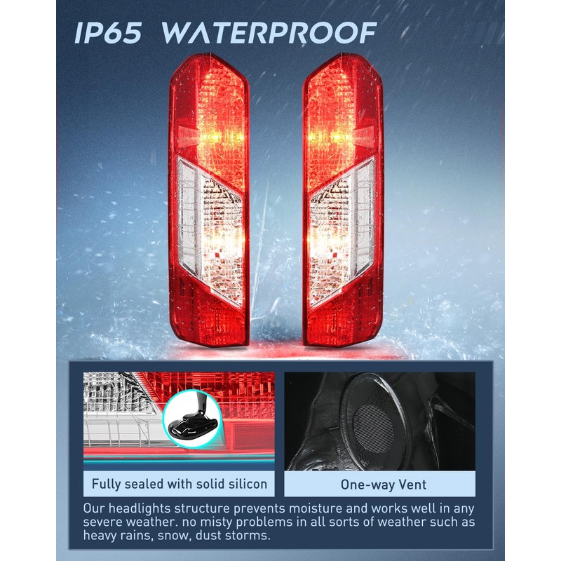 Nilight Taillight Assembly Compatible with 2015 2016 2017 2018 2019
