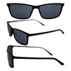 Epoch Eyewear Murphy Sunglasses Black Frame w/Smoke Lens & Blue