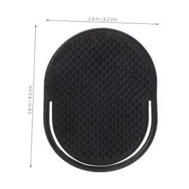 FRCOLOR 12pcs Men Finger Massage Comb Black Portable Hair Shampoo Brush Scalp for Home and Travel Anti- Design for Hair Care Styling