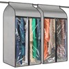 Univivi Hanging Garment Bags,2pcs Garment Clothes Cover Protector Garment Rack