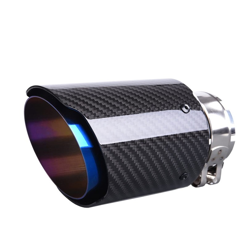 CARMON Real Twill Carbon Fiber Exhaust Pipe Muffler Tips with