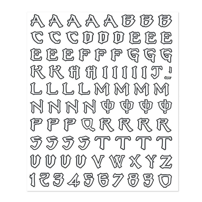 Quattroerre Monster Letter Kit + Stickers