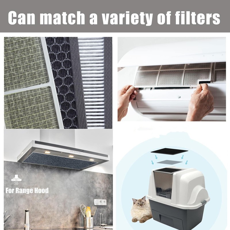 48 x 16 Inch Cut-to-Fit Activated Carbon Fabric Filter Sheet