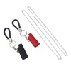 2 Set Spring Clip Keychain Aluminum Alloy Key Ring Key