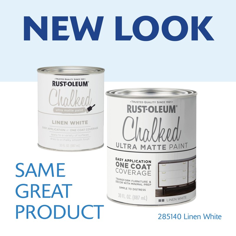 Rust-Oleum Linen White Chalked All-in-One Ultra Matte Paint | One