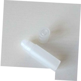 PACKOVE 100pcs Plastic Roller Bottles Versatile Portable Roll Containers for Eye Cream Essential Oils and Perfume Durable Leak Design for Travel White