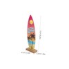 UKCOCO Set of 4 Wooden Surfboard Table Signs 8.3" Summer