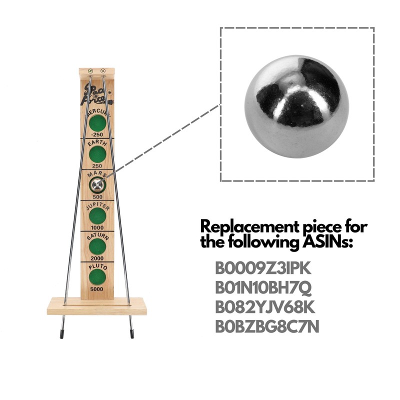 WE Games Replacement Steel Ball for Shoot The Moon Game