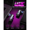 VAFOTON 240W Compatible, 9 Pin Magnet, USB-C Converter, 540° Rotation,