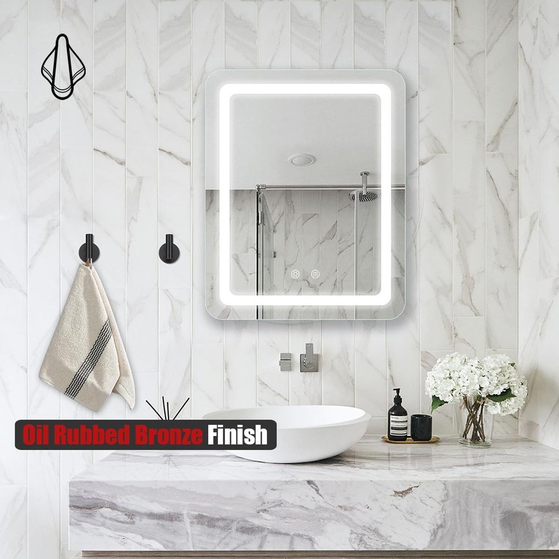 JQK Self Adhesive Towel Hook Bronze, No Drill Stick on