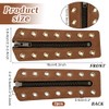 PH PandaHall 2pcs Leather Lace-In Boot Zipper Inserts 6.3x2.3 Inch