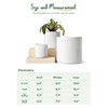 LE TAUCI Ceramic Pots for Plants, 10+8+6 Inch Indoor Plant