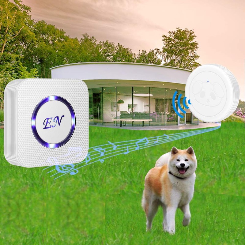 EverNary Dog Door Bell, Wireless Doggie Doorbells for Potty Training,