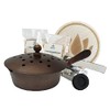 Incense Pan Set Copper Coloured 6 Pieces - Incense Burner
