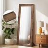 ABSWHLM Full Length Mirror 65"x22" - Beveled Edge Rustic Brown