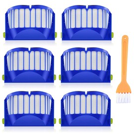 6 x filters for iRobot Roomba 600 Series 600 604 605 606 610 612 614 615 616 620 621 626 627 630 631 632 639 640 650 651 6660 6669 670 671 672 675 676 680 681 685 687 689 690 691 692 694 696 697 698