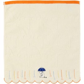 Marushin 1405031800 Moomin Hand Towel, Rain and Umbrella, Northern Europe