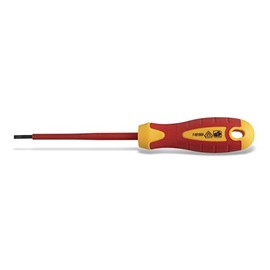 Högert Technik Slotted Screwdriver, 4 x 100 mm, 1000 V, S2 Steel, HT1S904