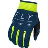 Fly Racing 2024 Adult F-16 Gloves (Navy/Hi-Vis/White X-Small)