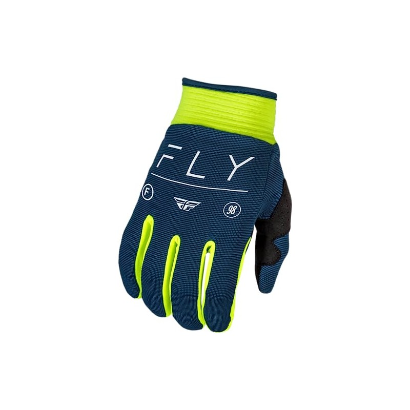 Fly Racing 2024 Adult F-16 Gloves (Navy/Hi-Vis/White X-Small)